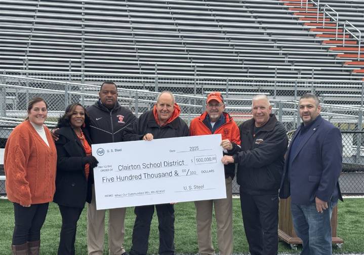 U.S. Steel donates $500,000 to Clairton Tyler Boyd Stadium project
