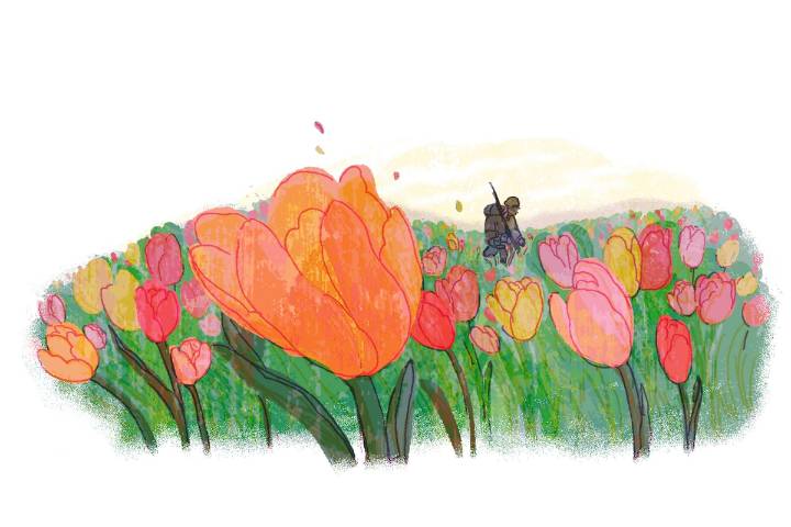 Flowers help me remember my grandfather, and all who served