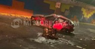 Se registra accidente automovilístico en el Libramiento Nororiente de Morelia