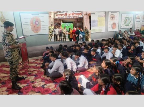 BSF holds Diamond Jubilee Outreach Program at border village Govt High School [ FULL VIEW ]