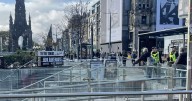Edinburgh police respond to 'suspicious package' after city centre locked down