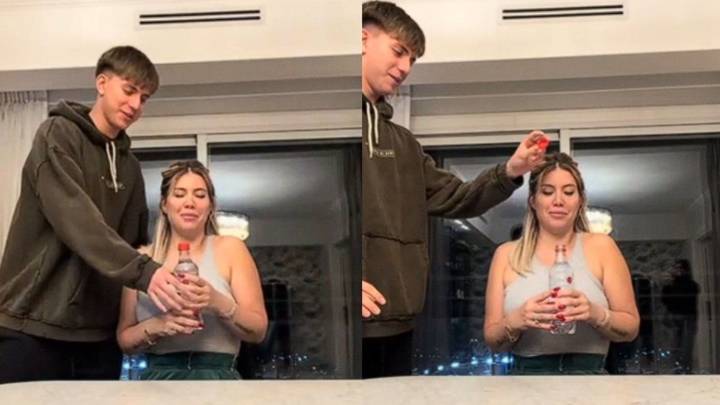 Valentino López sorprendió a Wanda Nara con una broma inesperada: la reacción de la conductora