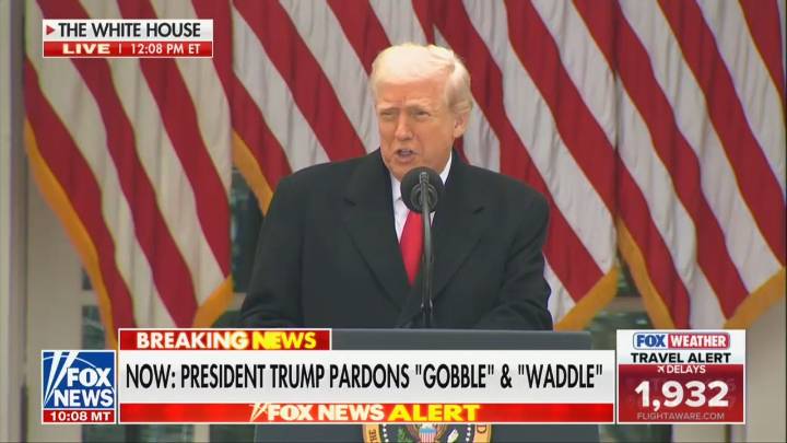 Trump Declares Biden’s ‘Autopen’ Turkey Pardons ‘Invalid’ at Thanksgiving Event