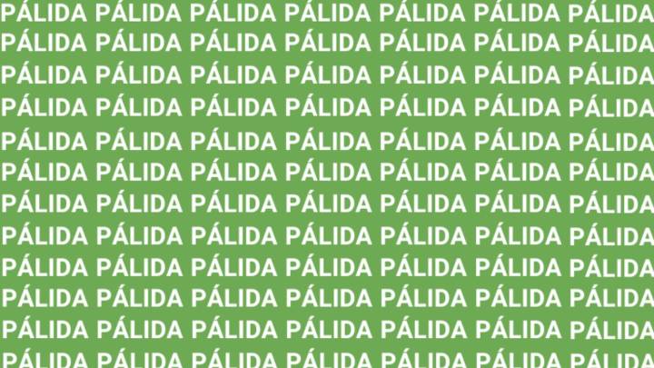 Sólo una mente muy inteligente puede encontrar la palabra 'LÁPIDA' en menos de 5 segundos