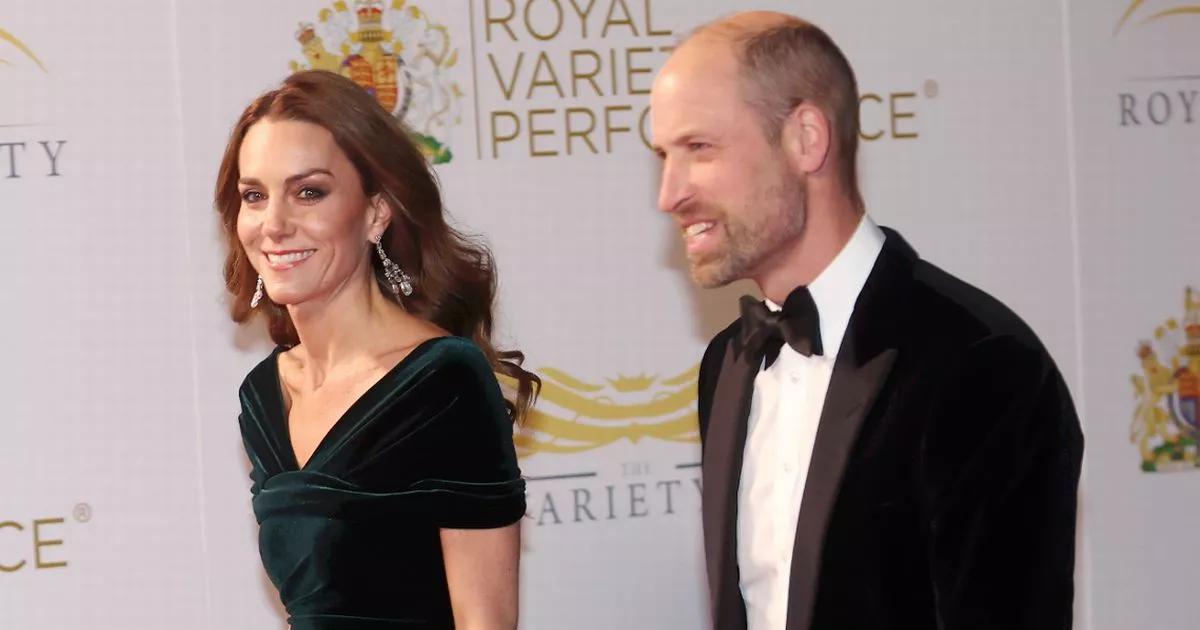 Prince William and Kate Middleton arrive for star-studded Royal Variety Performance