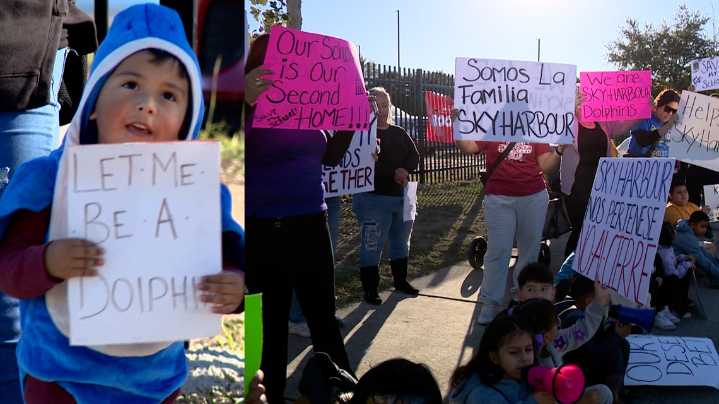 'There needs to be humanity behind these decisions': Parents rally to save Sky Harbour Elementary as Southwest ISD considers closure