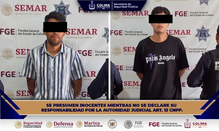 SSP Colima detiene a dos hombres por presunta violencia familiar