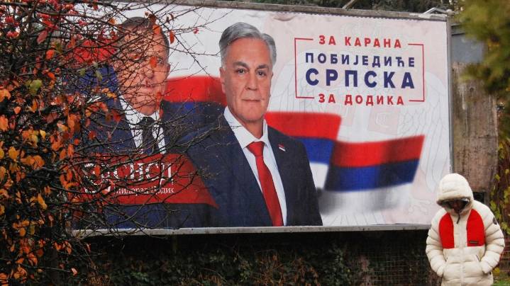 Ally of separatist leader Dodik leads election race for Bosnian Serb president