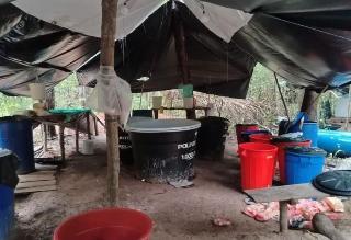 Ejército destruyó mega laboratorio usado para la cristalización de drogas en Casanare