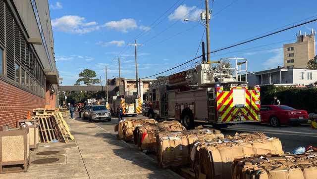 Large New Orleans fire presence seen at Touro Hospital