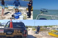 Rescate de embarcación a la deriva frente a San Crisanto en Yucatán