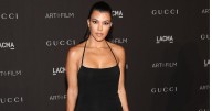 You Can't Miss Kourtney Kardashian's Flirty Neckline Gown in Photo