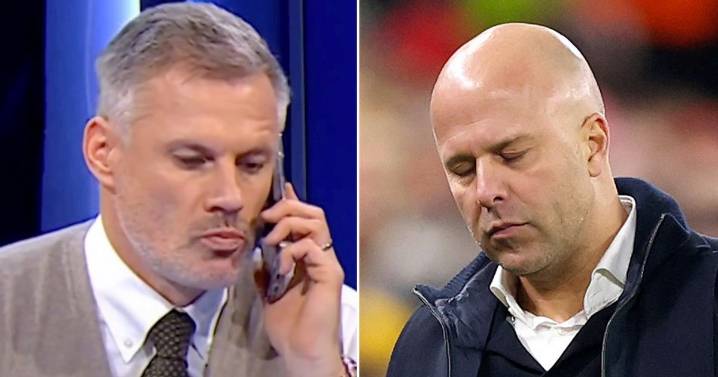 Jamie Carragher accuses Arne Slot of 'sackable offence' in explosive off