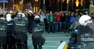 Riot police separate Serbia's rival protesters