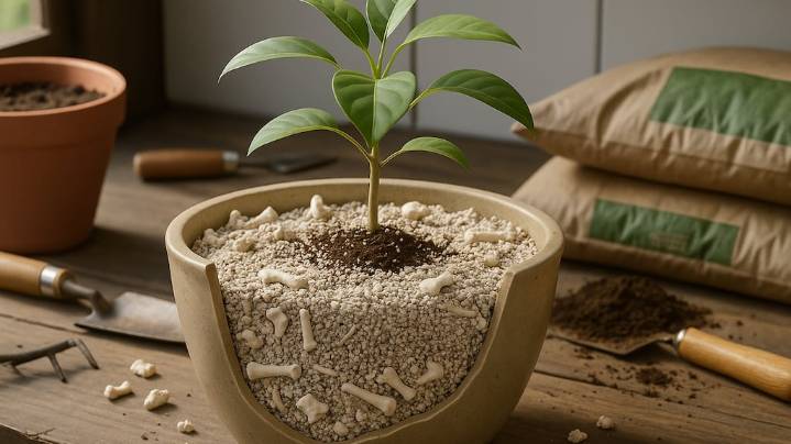 Para qué sirve enterrar huesos molidos o triturados en las macetas de tus plantas
