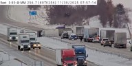I-80 blocked near West Branch due to crash