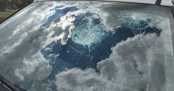 Nine injured as giant hail, wild weather smashes east