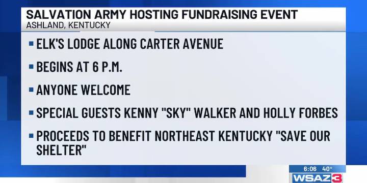 Salvation Army hosting fundraising event