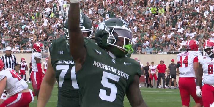 Michigan State running back Makhi Frazier plans to enter the transfer portal