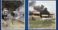 1 building, several trucks damaged in fire in Central KY