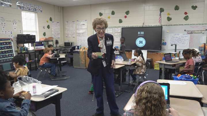 ‘I’d love to do it until I’m 100’ | Marie Lewis turns substitute teaching into second career