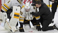 Charlie McAvoy injury update after Bruins star takes puck to face in Montreal