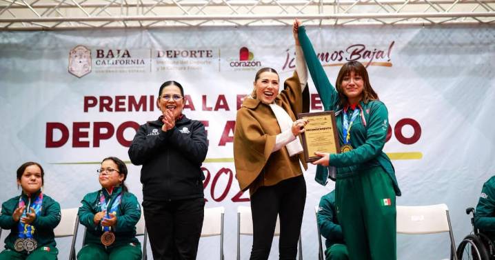 Gobernadora Marina del Pilar distingue a deportistas de BC por su desempeño en Paralimpiada CONADE y Parapanamericanos 2025