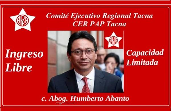 TACNA: EL APRA ANUNCIA CONFERENCIA DE HUMBERTO ABANTO Y PRESENTA A SUS PRECANDIDATOS RUMBO AL 2026