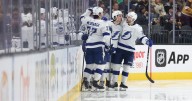 Kucherov scores twice in third period as Lightning beat Golden Knights 6