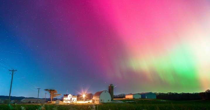 Geomagnetic storm brings dazzling northern lights to U.S. skies