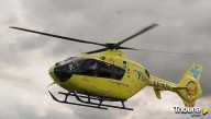 Trasladado un hombre en helicóptero hasta el hospital de Salamanca tras derrumbarse el tejado de una vivienda