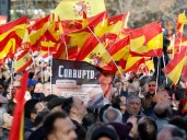 Miles de españoles convocados por el PP pidieron la renuncia de Pedro Sánchez en Madrid