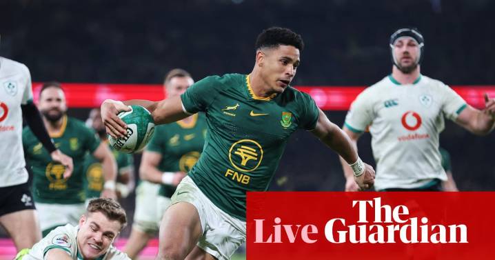 Ireland 13-24 South Africa: Autumn Nations Series rugby union – as it happened