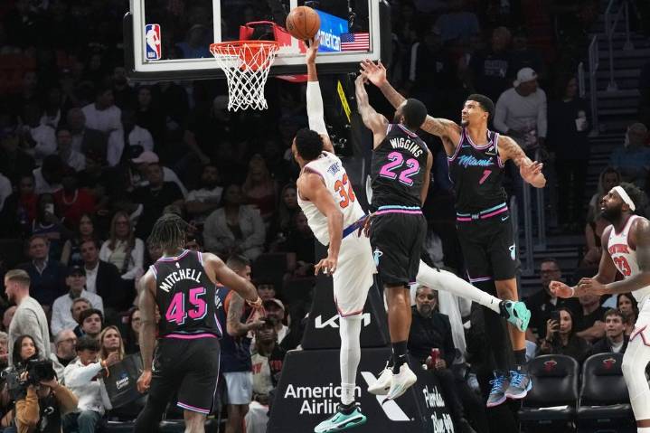 Heat survive frantic rally at the buzzer to edge the Knicks 115