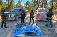Aseguran armas y vehículos con reporte de robo en Guachochi