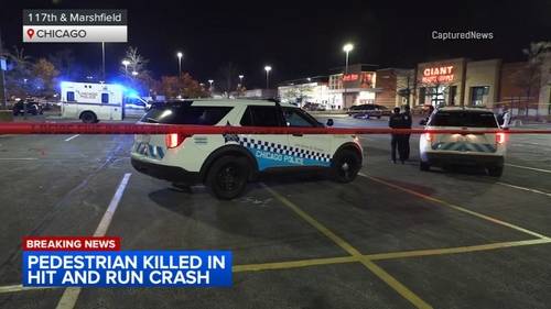 Pedestrian killed in Morgan Park, Chicago hit-and-run crash at shopping plaza near 117th and Marshfield: police department