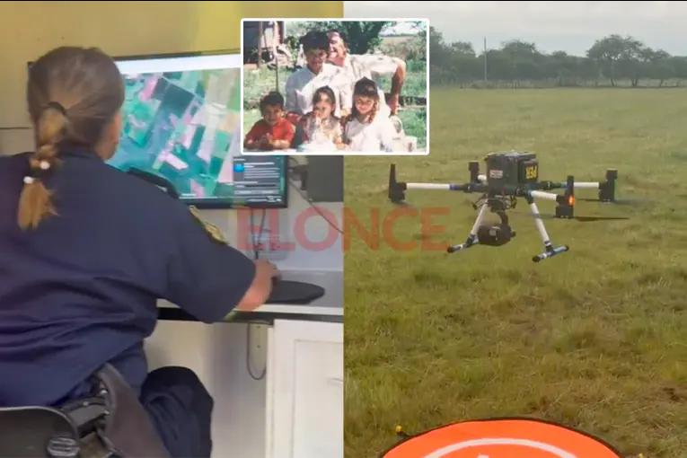 Avances en la causa Gill: realizan pericias con drones en el campo de Crucecita Séptima