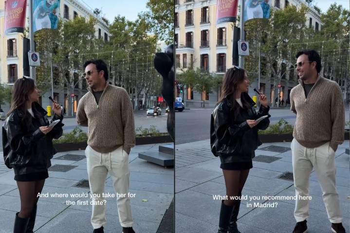 Influencer entrevista al 'Checo' en la calle sin saber que era un famoso piloto