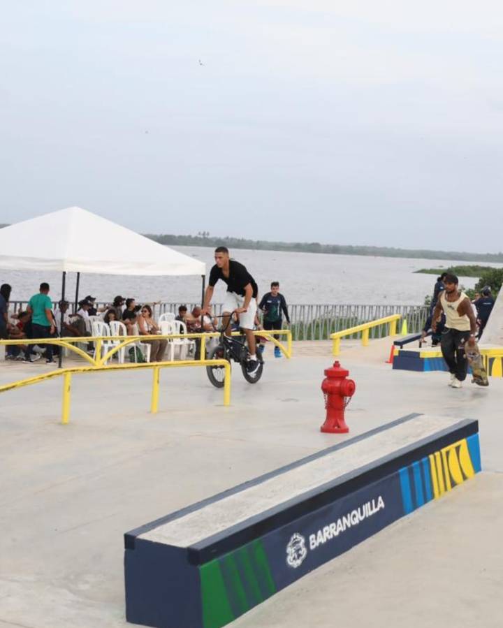 Barranquilla sumó un nuevo escenario en el Malecón: el skatepark