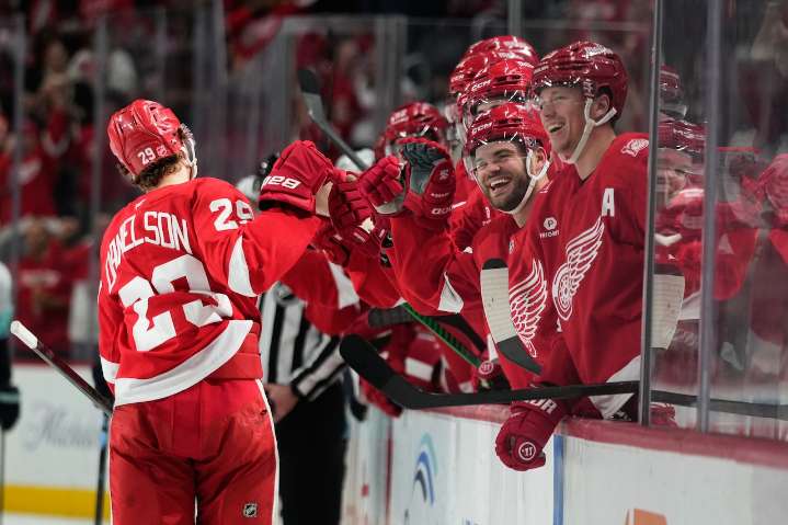Red Wings rookie takes greasy goal over disallowed pretty one