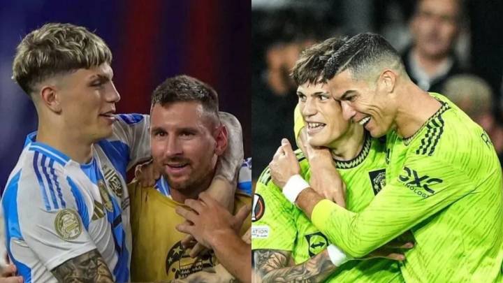 Garnacho y un sueño único: reveló qué es lo mejor de jugar junto a Lionel Messi y Cristiano Ronaldo