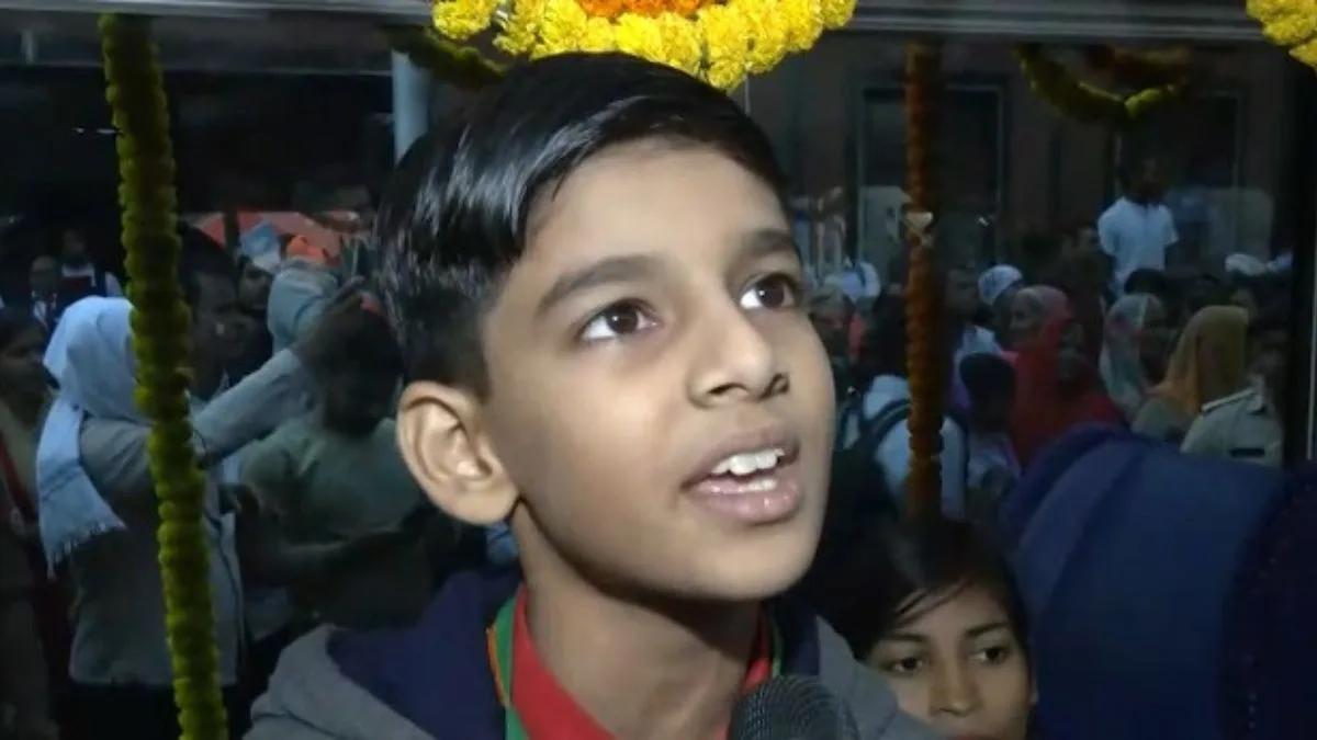 PM Modi interacts with students on board Vande Bharat train in Varanasi