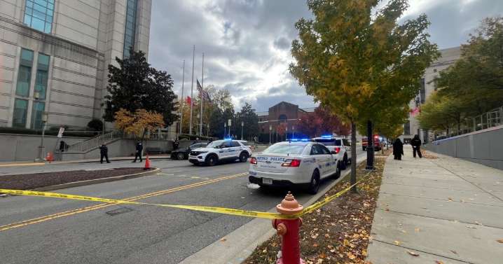 Metro Police investigating possible road rage shooting near courthouse entrance
