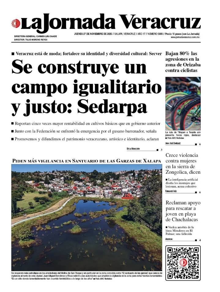 Portada del 27 de noviembre de 2025