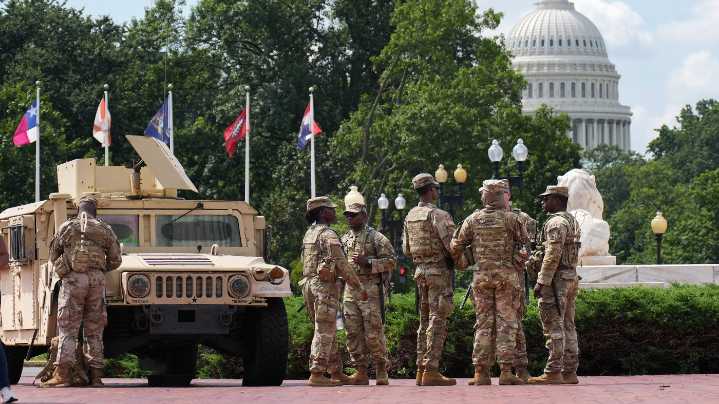 Two National Guard members shot in D.C., suspect is in custody, authorities say : NPR