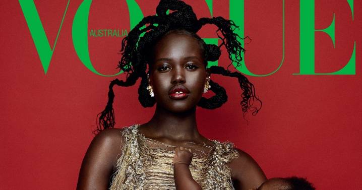 Adut Akech Shares the 'Striking' Cover of Vogue Australia with Her Adoreable Baby Daughter