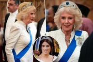 Queen Camilla supports Princess Eugenie with Greville Emerald Kokoshnik tiara amid Andrew scandal
