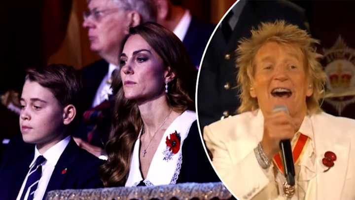 Prince George joins royal family during Festival of Remembrance