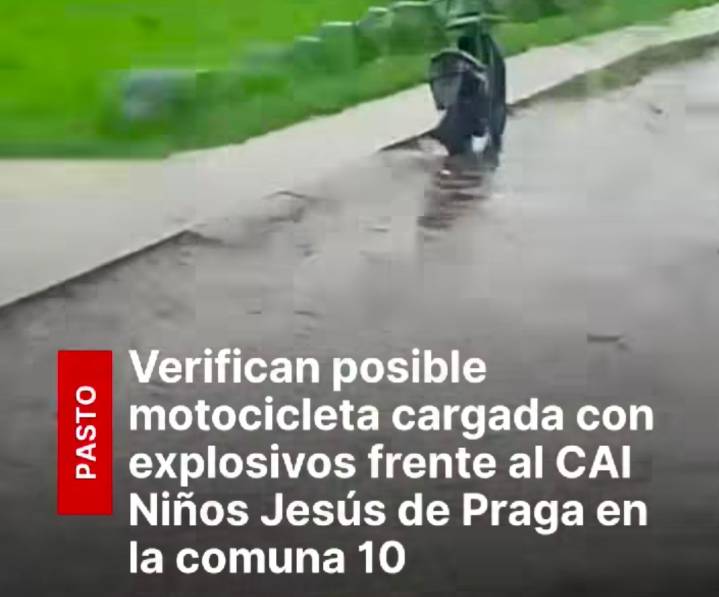 Frustran Atentado en CAI Praga: Motocicleta con Explosivos es Desactivada