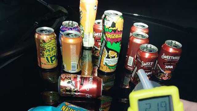 Georgia troopers arrest drunk driver after finding 13 open beer cans